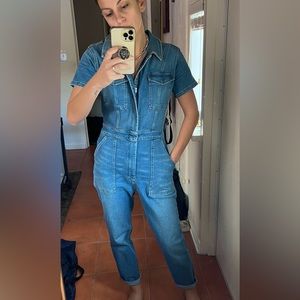 GOOD AMERICAN Denim jumpsuit / size 3